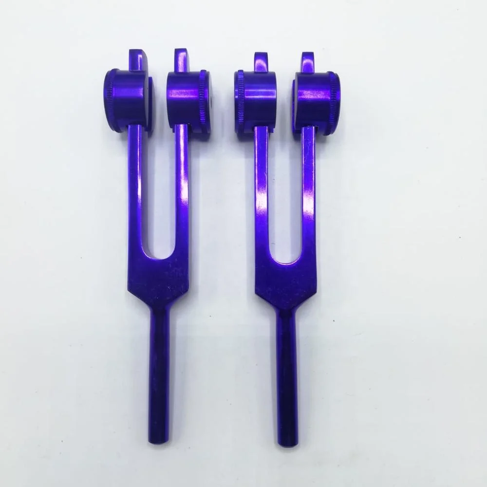 purple 432 Hz Weighted Tuning Fork for Nature Sound Healing  / Tuning Fork