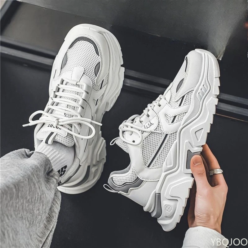 여름 신상 통기성 메쉬 신발 남성 캐주얼 편안한 운동화 패셔너블 다용도 키높이 남성 스니커즈