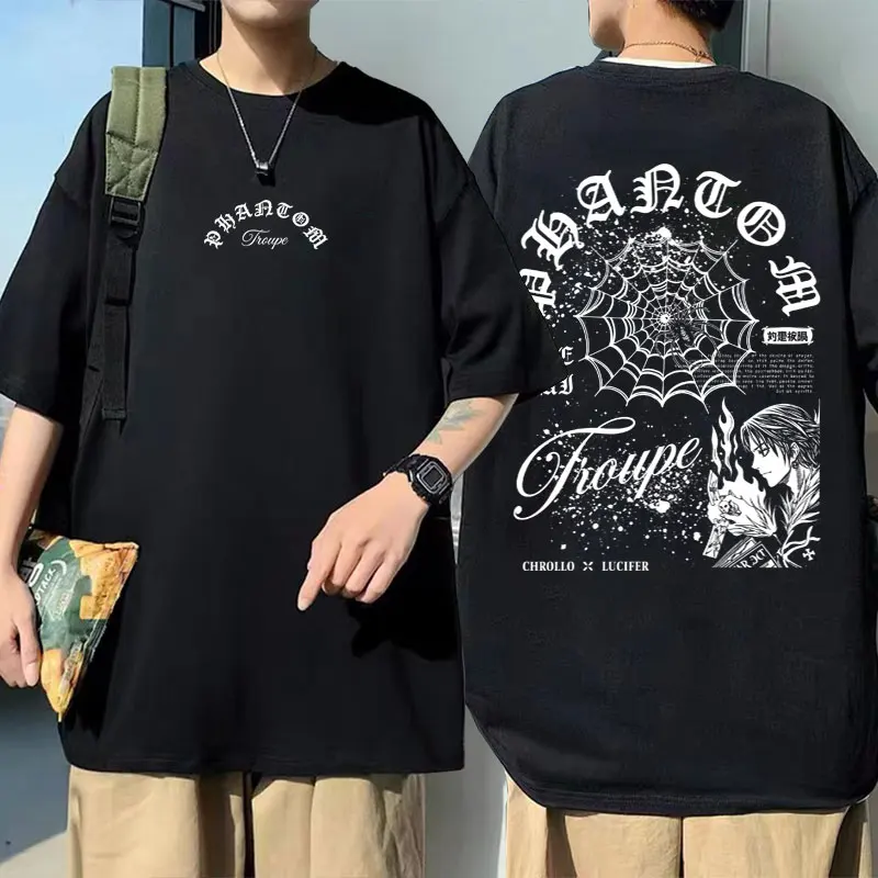 

Anime Hunter X Hunter Phantom Troupe Spider Chrollo Lucilfer Merch T-shirt Men Women 90s Manga Tshirt Male Fashion Streetwear