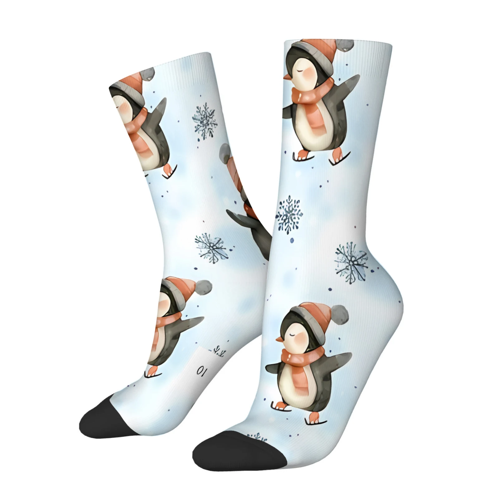 

1 пара новых носков, модный узор, тканый полиэстер и спандекс, мягкие и удобные носки для отдыха, дышащие, впитывающие пот