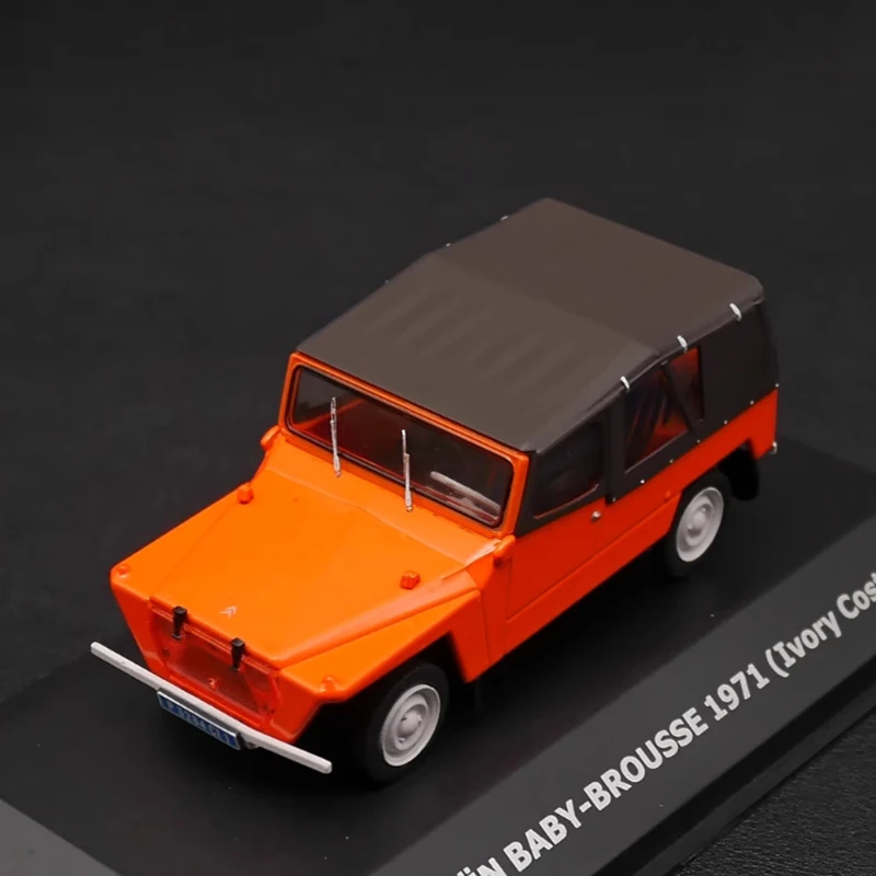 Ixo 1:43 スケールオレンジ Baby-Brousse Dieast 合金おもちゃの車のモデルシミュレーション完成品趣味コレクション装​​飾品