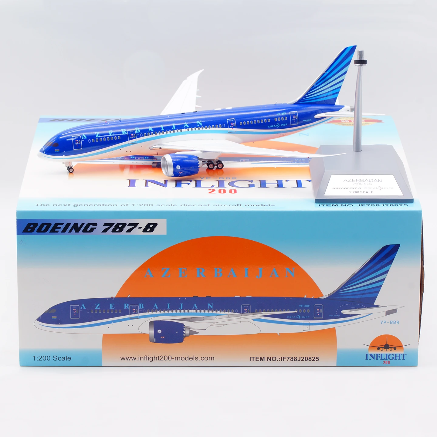 

IF788J20825 Alloy Collectible Plane Gift INFLIGHT 1:200 Azerbaijan Airlines Boeing B787-8 Diecast Aircraft Jet Model VP-BBR