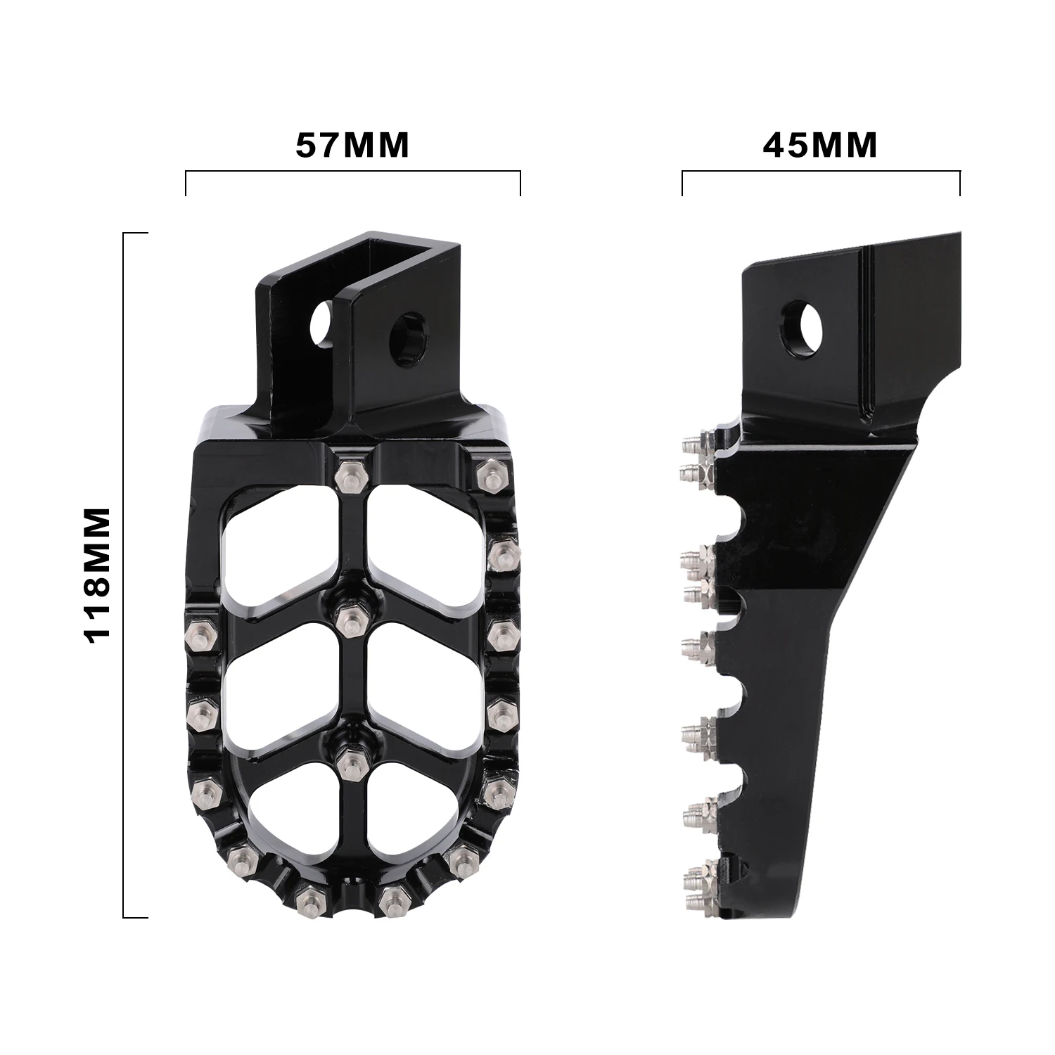 Foot Pegs Motorcycle Footpeg Pedals CNC For YAMAHA PW50 1981-2025 PW80 1983-2006 Y-ZINGER  1985-2001 Motorcycles Parts - view 6
