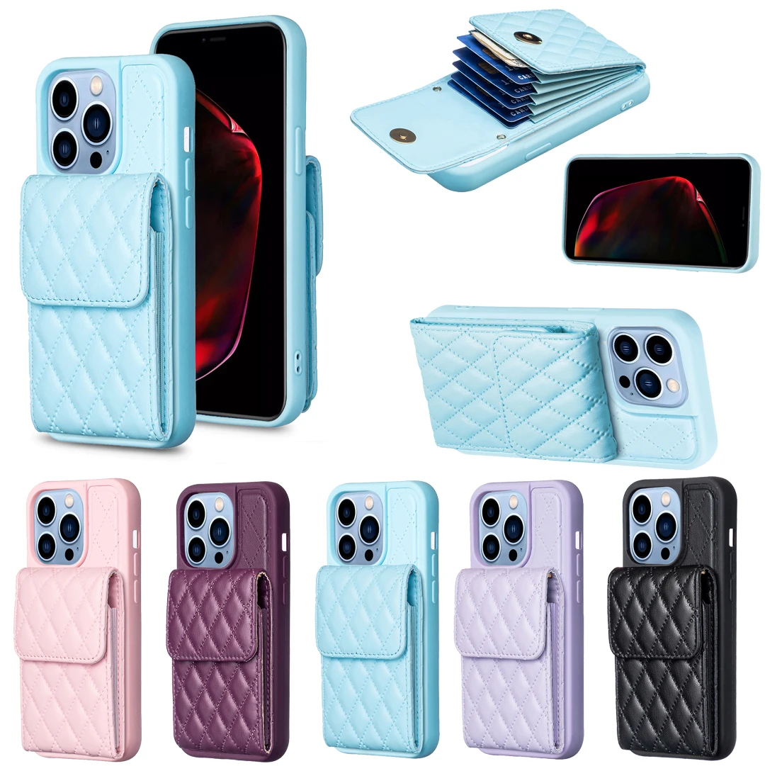 

3NEW Fresh Snap Leather Case Anti-fall case Wallet For iPhone6/6s/7/8/SE2020/SE3/X/XS/XR/11/12/13/14/15 Plus Pro ProMax Max