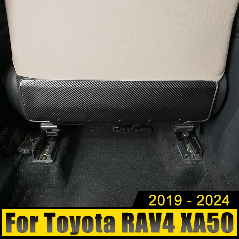 

For Toyota RAV4 XA50 Hybrid 2019 2020 2021 2022 2023 2024 RAV 4 Stainless Car Seat Anti-Kick Pad Protector Cover Mat Pedals