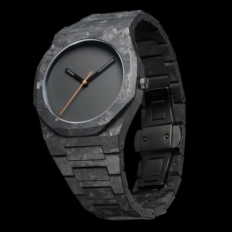 Modern Minimalist and Scale-free Design Quartz Watch for Men's Casual, Waterproof Sports Plastic Women's Watch Customization