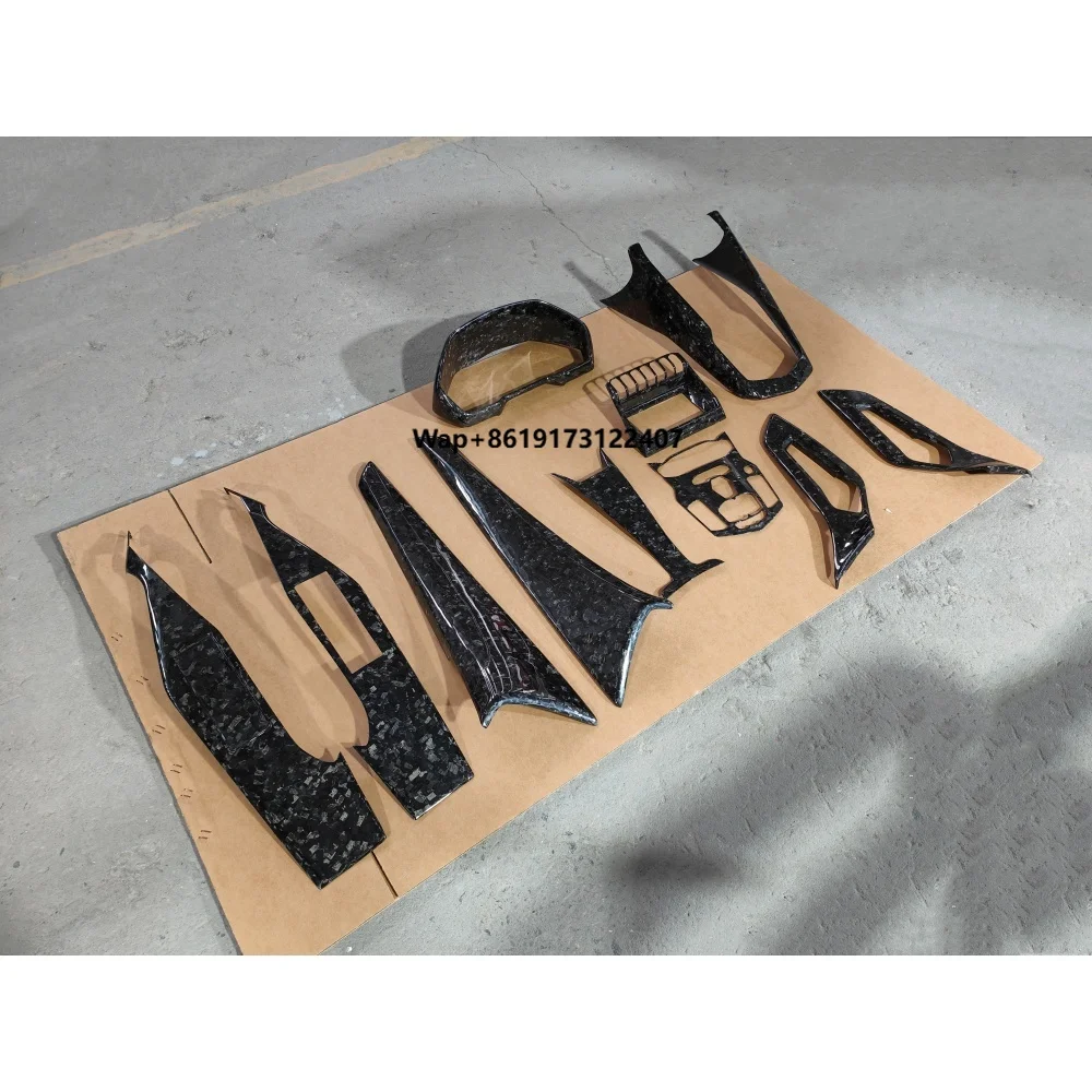 For  Aventador LP700 Upgrades OEM Style Dry Carbon Fiber Forged Pattern Central Control Decoration