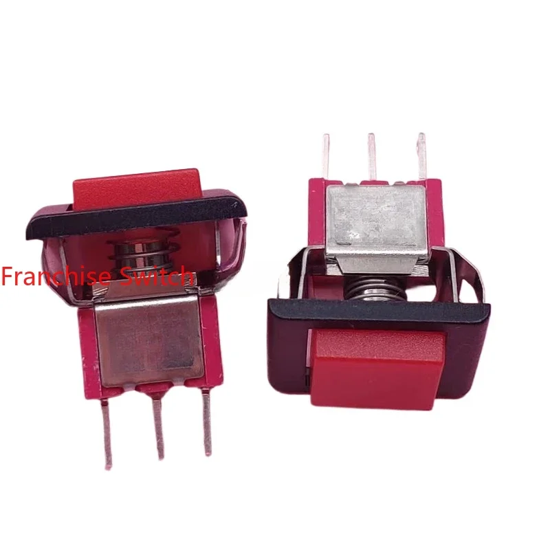 10PCS T80-P push button switch, self-reset 3 pins,   switch P8701-F22A
