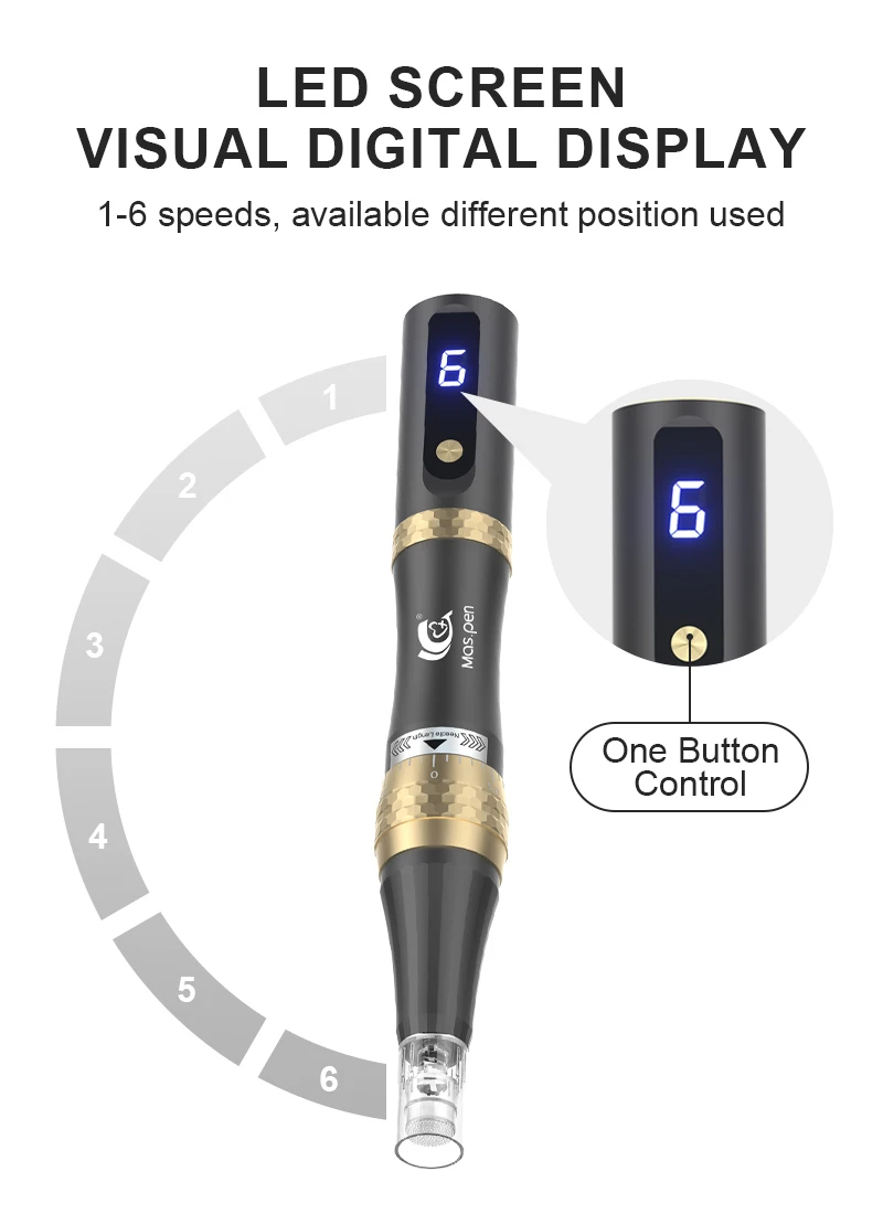 Professioneller Microneedling Derma Pen mit integrierter Geschenkbox, Mas Pen S8/N6 Beauty-Gerät zum Verkauf – Detail 3