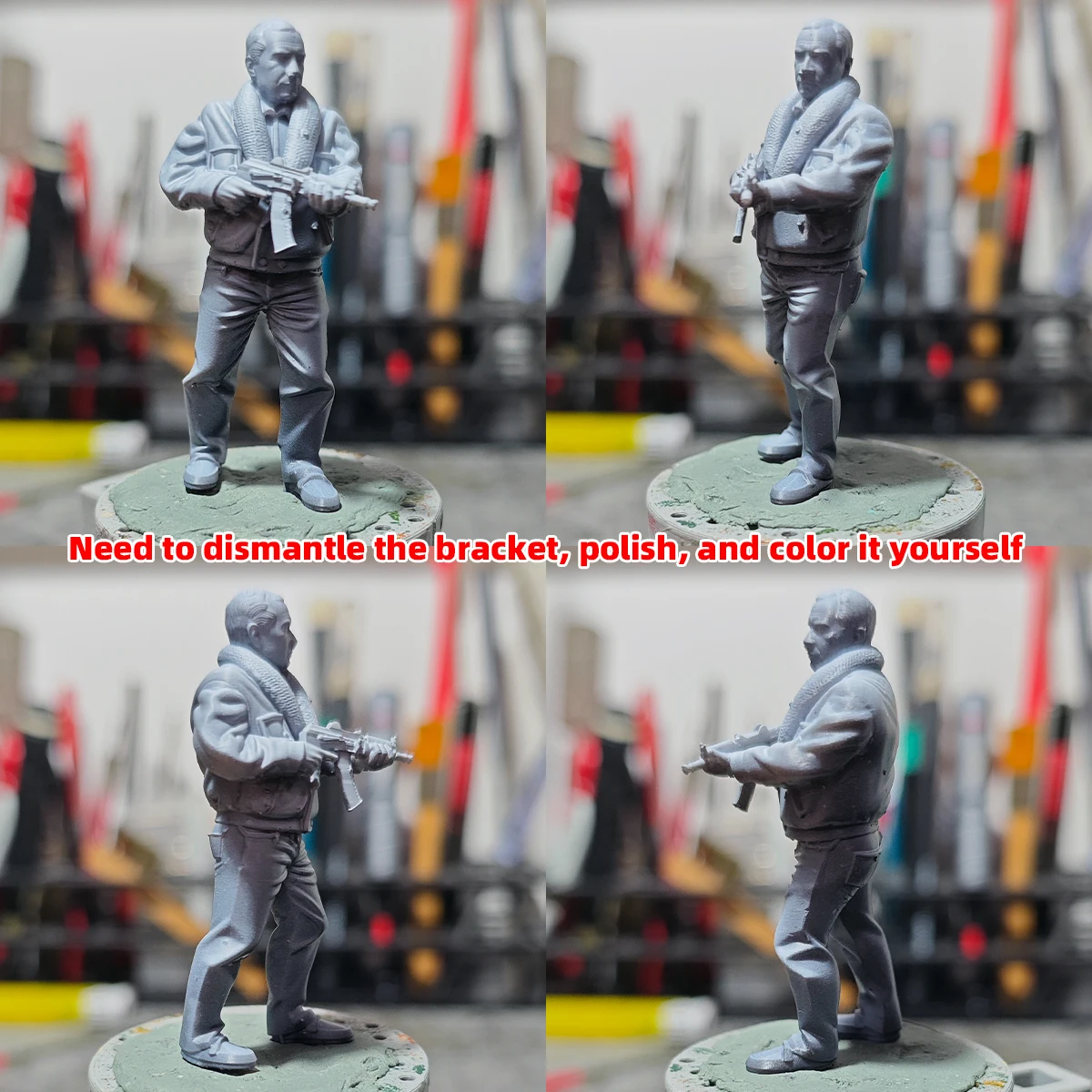 1/35 1/43 1/48 1/64 1/72 1/87 HO Maßstab Modellbausatz 3D Harz Miniatur Soldatenfiguren Diorama Unbemalte Staatsgeheimdienstagenten DIY – Detail 3