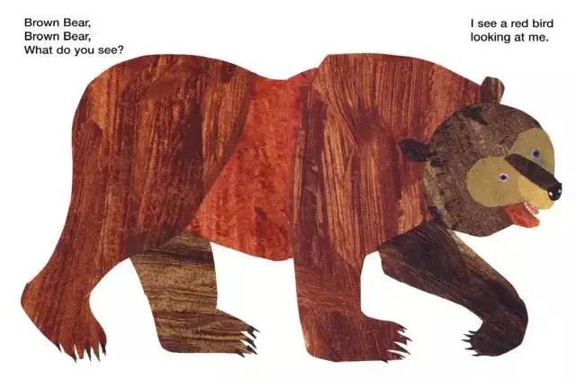 Libro de imágenes en inglés de Bear Brown What Do You See By Bill Martin Jr., libro de imágenes en inglés para niños, juegos de aprendizaje, regalos