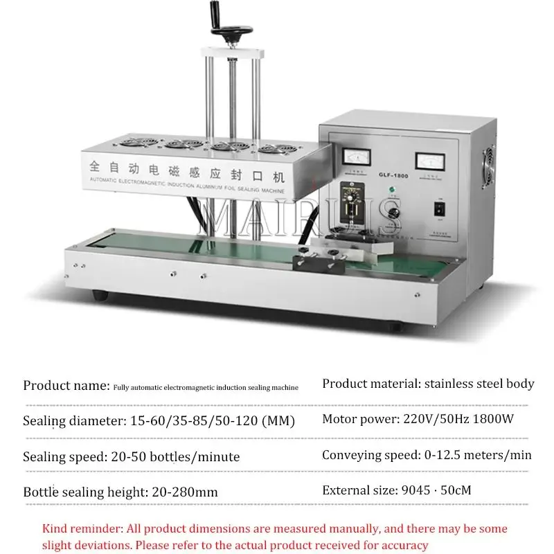 Commerciële Doorlopende Aluminiumfoliemachine Glazen Fles Plastic Fles Warmteafdichting Machine Fles Sluitfilm Machine