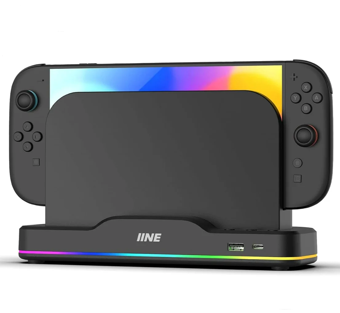

Cooling Fan Dock for Switch 2 Console, Dual-Fan Cooling Base Compatible with Switch 2,Adjustable Speeds, Adjustable RGB Lighting