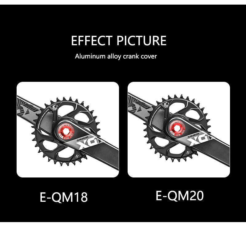 ENLEE Fahrrad Kurbel Abdeckung M18/M20 Mtb Schraube Kappe Mountainbike Pleuel Bolzen Für Kurbelgarnitur Kurbel Abdeckung Werkzeug – Detail 7