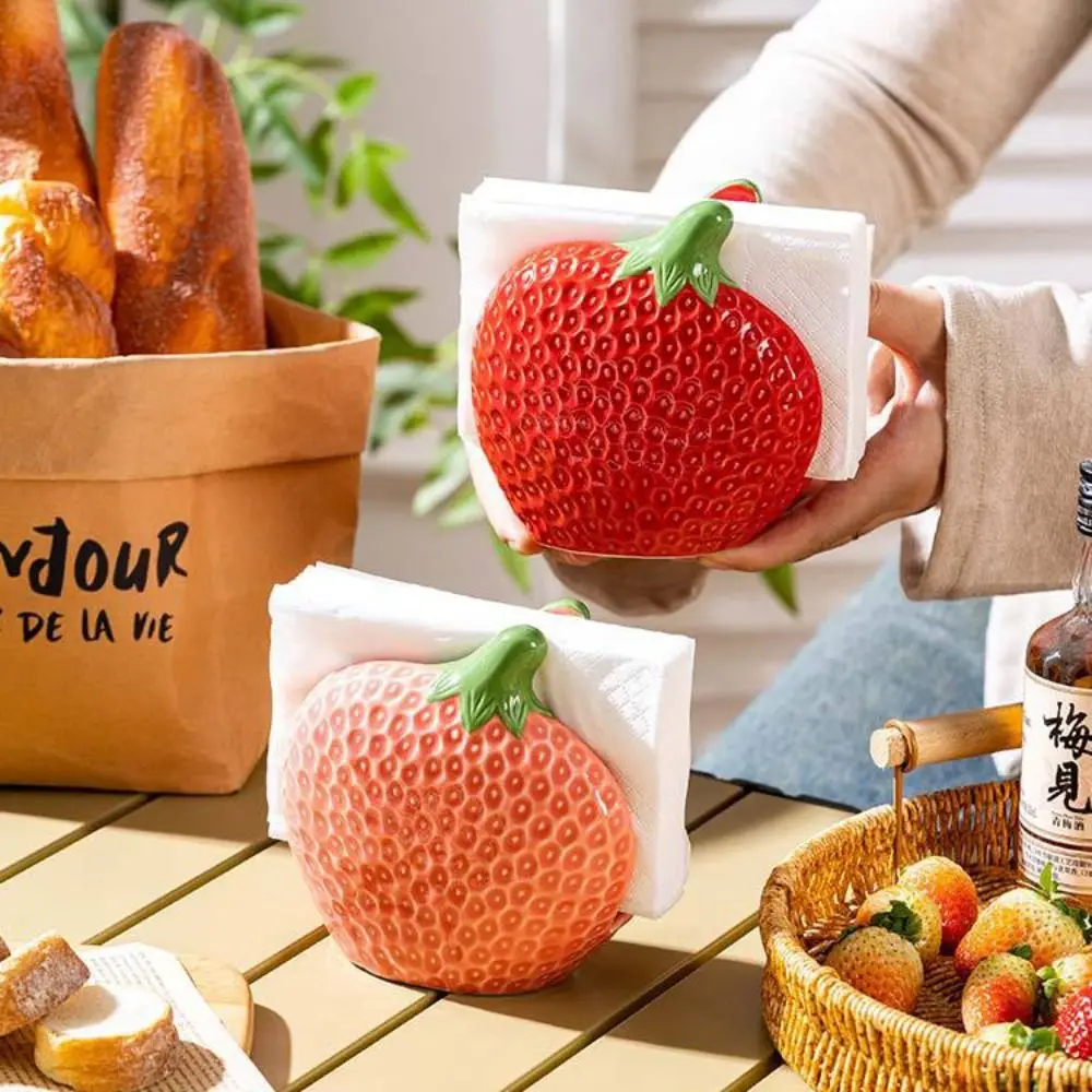 

Creative Ceramic Tissue Holder Stylish Exquisite Paper Towel Rack Multi-purpose Decorative Tissue Clip Coffee Shop