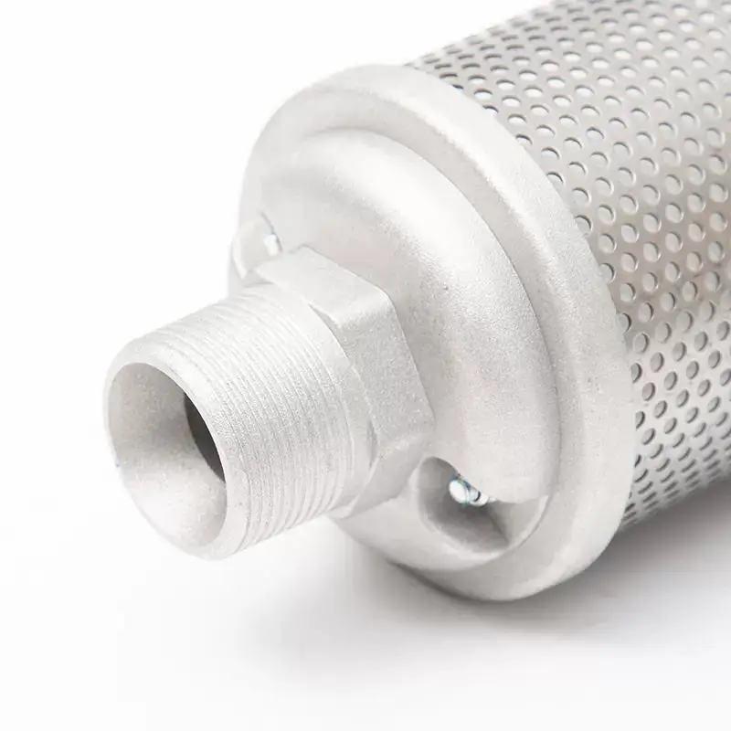 1.25~2.25 inch Thread Diameter 32mm-58mm External Thread Vacuum Pump Silencer