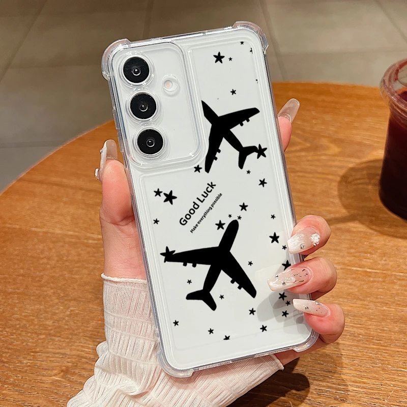 World Travel Map Phone Case For Samsung Galaxy S25 S23 S24 S22 Ultra Plus Shockproof Soft Cover For Galaxy S24+ S23+ S25+ Shell