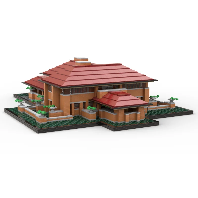 Moc Building Blocks Modular Brick Grassland House Model Technology Bricks DIY Assembly Gift Holiday City Street View Model Toys