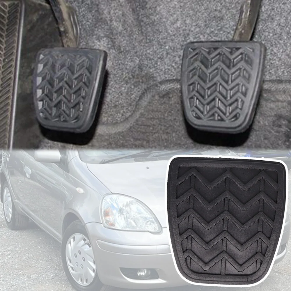 Couvercle de pédale de frein et d'embrayage en caoutchouc, accessoires pour Toyota Yaris XP10 2000 2001 2002 2003 2004 2005 Platz Vitz