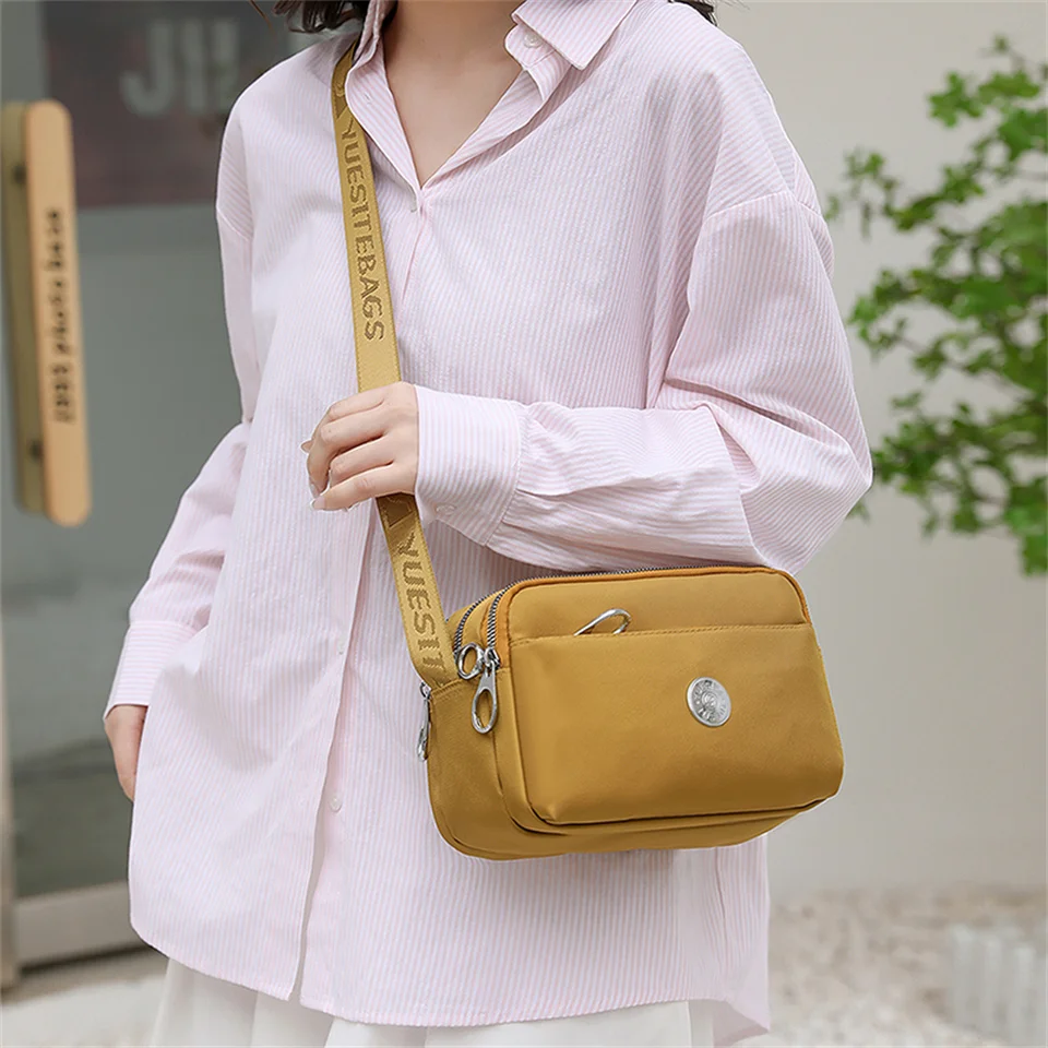 Women Mini Nylon Shoulder Bag Brand Designer Luxury Tote Shopper Shoulder Bag Female Crossbody Bag Handbag