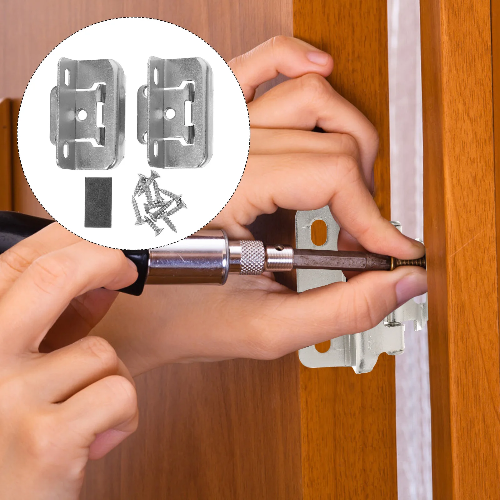 

2pcs Self Closing Hinges Semi Concealed Cabinet Door 1 2 Inch Overlay Spring Loaded Heavy Duty Kitchen RV Black Nickel