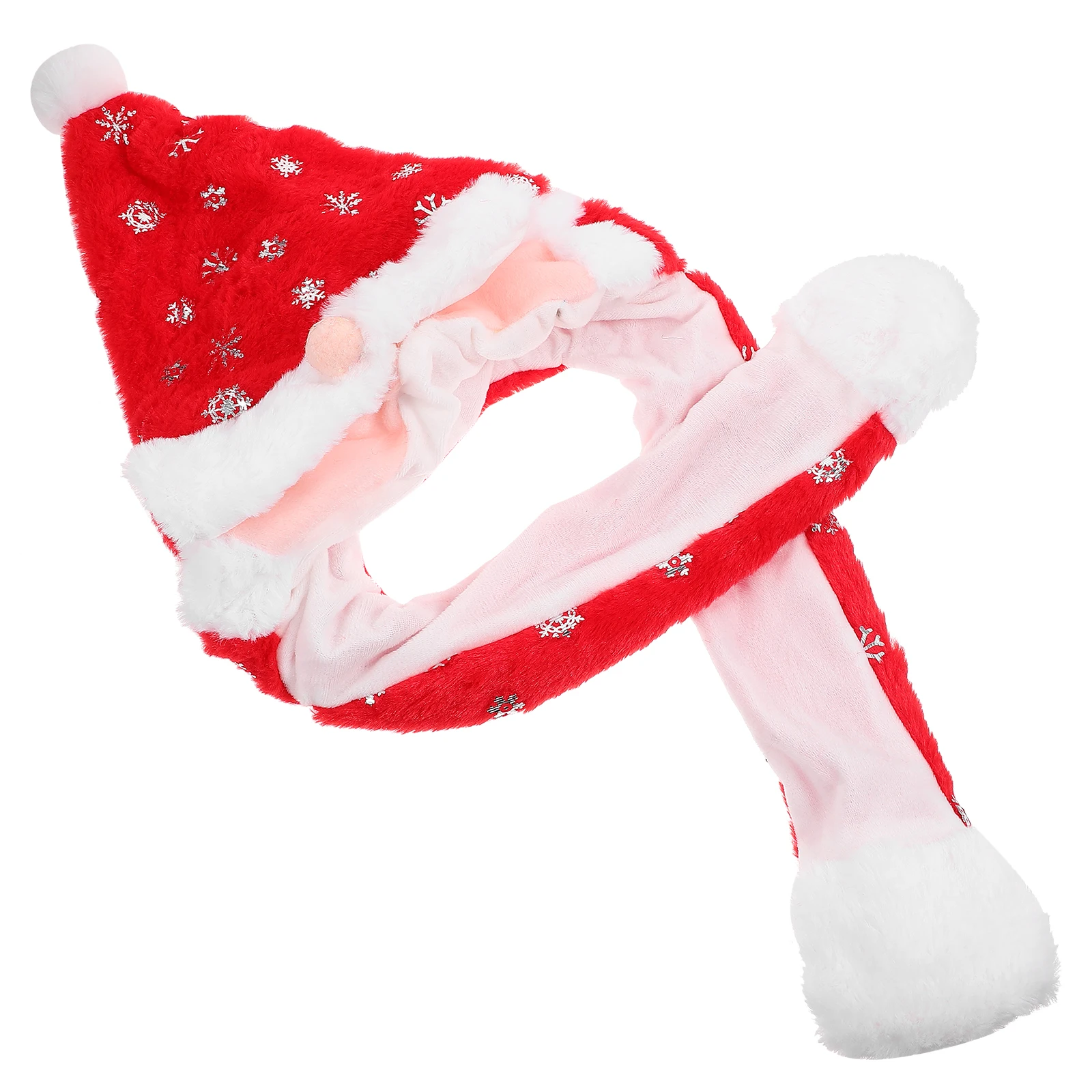 

Christmas Santa with Moving Ears Cap Party Supplies Stage Performance Photo Props One Size Fits Most Christmas Cosplay Hat