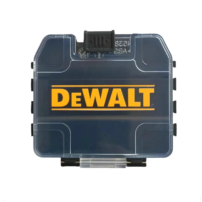 DEWALT TSTAK حافظة صعبة سوداء صغيرة قابلة للتكديس للإزالة آمنة الغبار لقمة ثقب اكسسوارات 74*67*17 مللي متر صندوق أدوات التخزين 1 قطعة