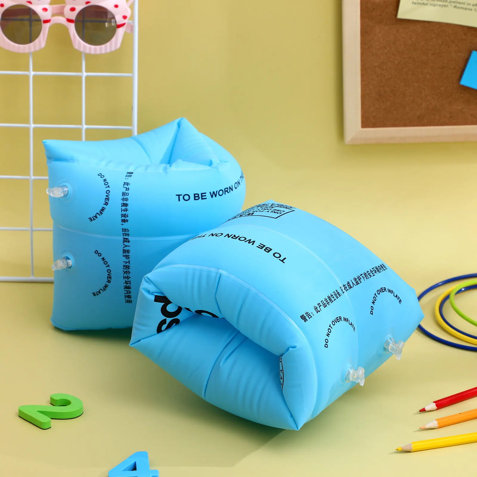 

Надувные нарукавники для плавания для взрослых (1 пара), из утолщенного ПВХ, легко надевать и снимать, для бассейна, снаряжение для плавания