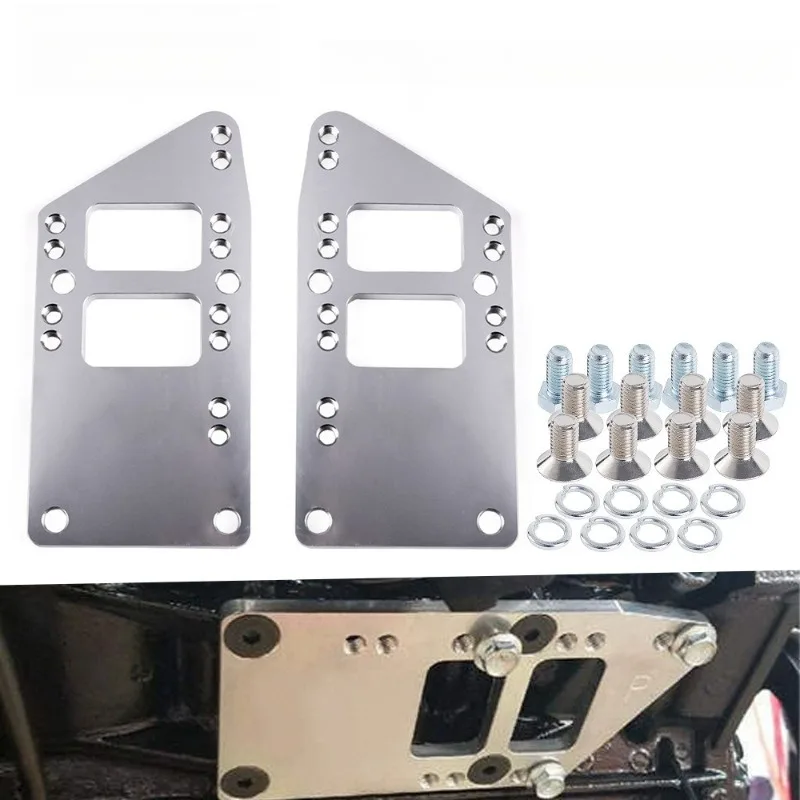 1Set High Quality LS Engine Mounts Billet Aluminum LS Swap Kit LS Adapter Plates Kit for Chevrolet LS1 LS2 LS3 LS6 LS