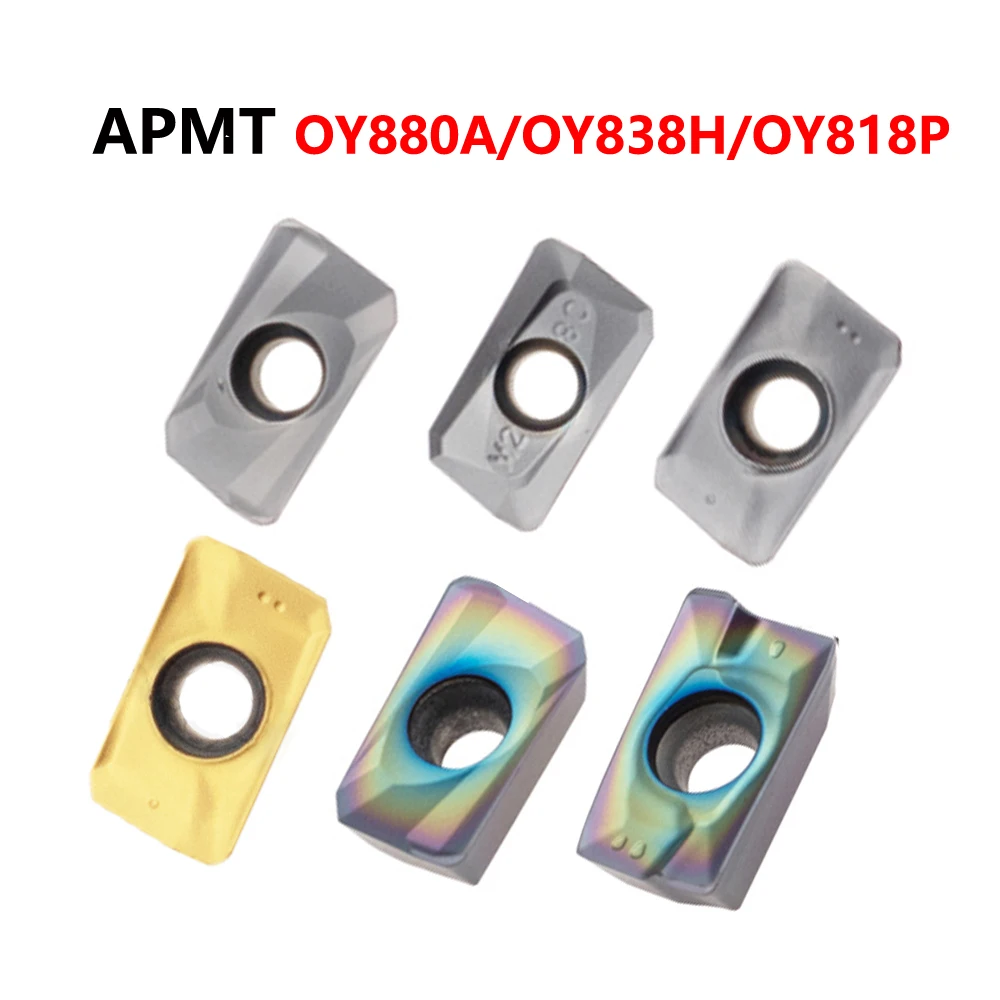 

OYYU APMT1135PDER APMT1604PDER H2 M2 QM XM OY880A OY838H OY818P Milling Carbide Inserts CNC Tools Cutter APMT APMT1604 APMT1135