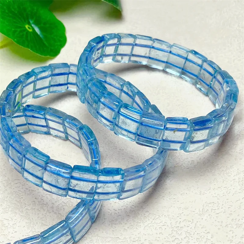 

Natural Blue Topaz Bangle Stone Gemstone Charm quality Jewelry Bangle for Woman Man for Christmas Gift 1PCS 8X12MM