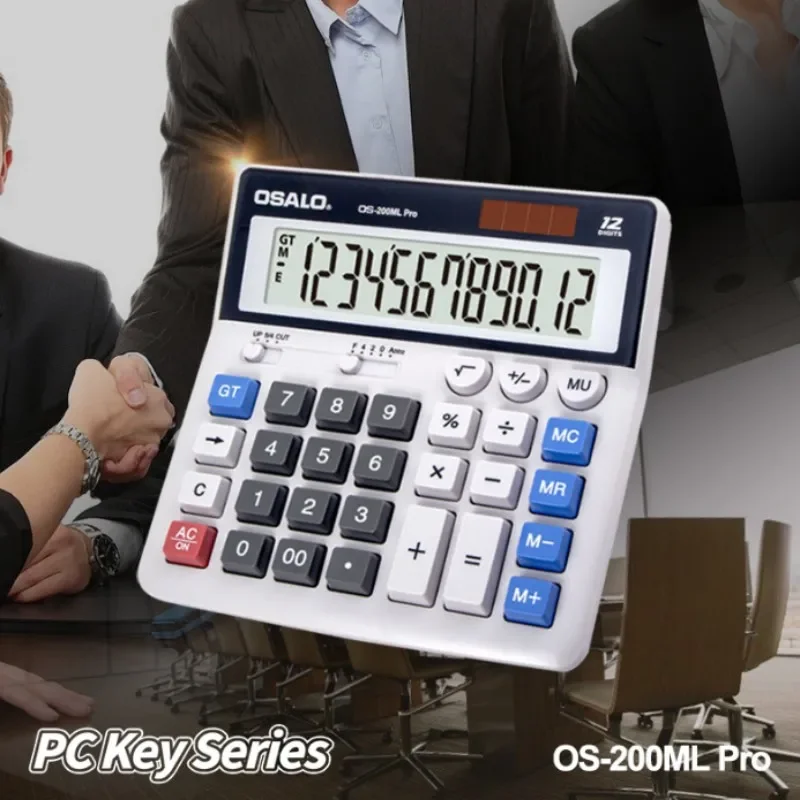 Solar Calculator ABS Plastic Office Financial 200ML Environmental Energy Science Student Function Calculators