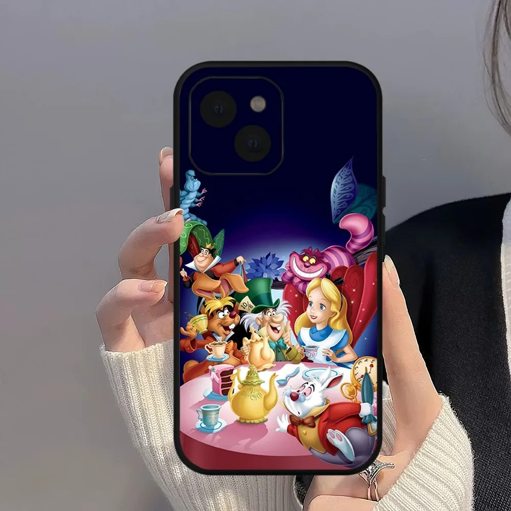 Alice nel Paese delle Meraviglie Cheshire gatto Disney Cassa Del Telefono Per iPhone Mini 11 12 13 14 15 Pro XS Max X Plus SE XR Shell