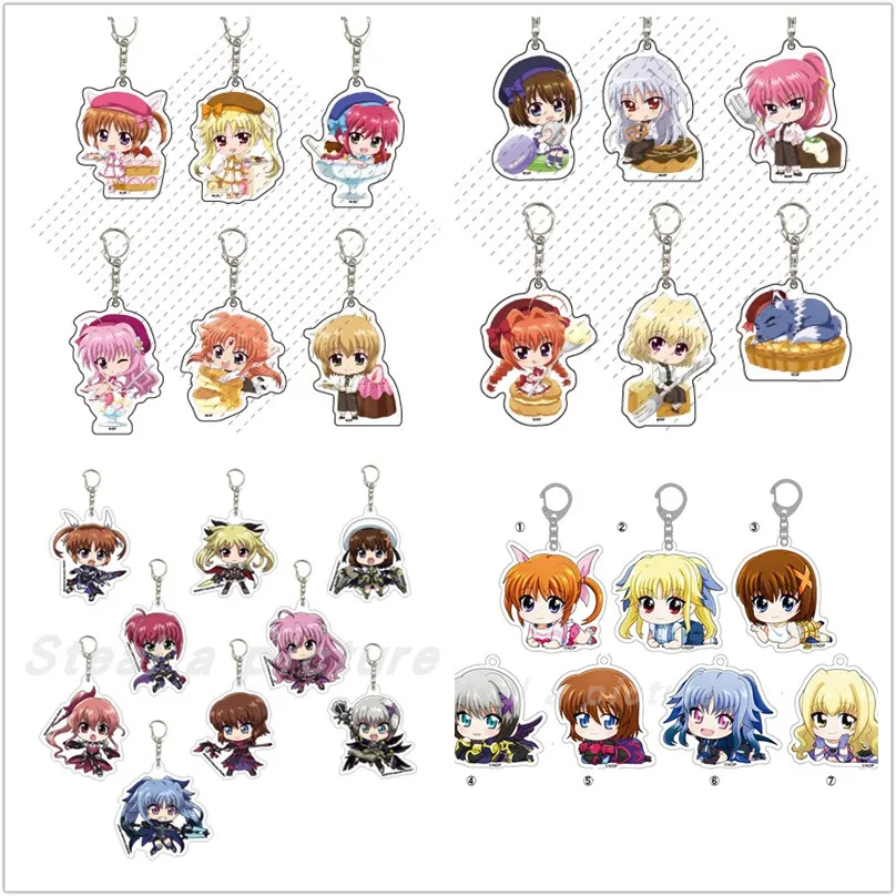 

Брелок Аниме Takamachi Vivio Hayate Yagami, кукла, акриловый брелок, подвеска для подарка