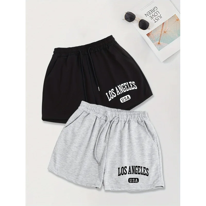 

Мужские модные шорты на шнурке с принтом, весенний сезон, 100% комфортная посадка, трансграничный стиль, короткие брюки из других материалов