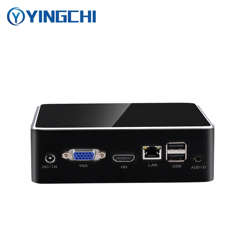 YINGCHI Mini PC Intel Celeron 2955U Pentium 3556U HD and VGA Dual Ports Home Home Office Desktop Computer