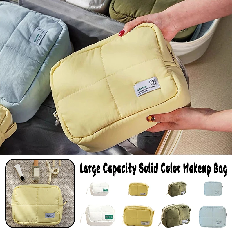

Waterproof Nylon Cosmetic Bag Travel Toiletry Organizer Large Capacity Makeup Pouch Portable Wash Bag for Women Luggage Storage