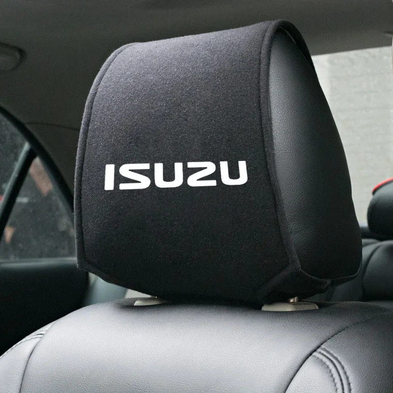 

Black Car Seat Head Pillowcase for Isuzu D-MAX D MAX Dmax I II PANTHER ASCENDER 4X4 WFR VAN NFR ATV TROOPER car Accessories