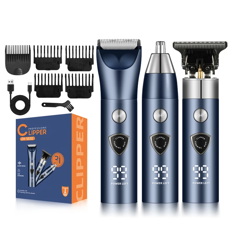 

Beard Trimmer for Men Electric Razor for Nose, Body, Face & Mustache, Cordless Hair Clippers Shavers Body Grooming Kit