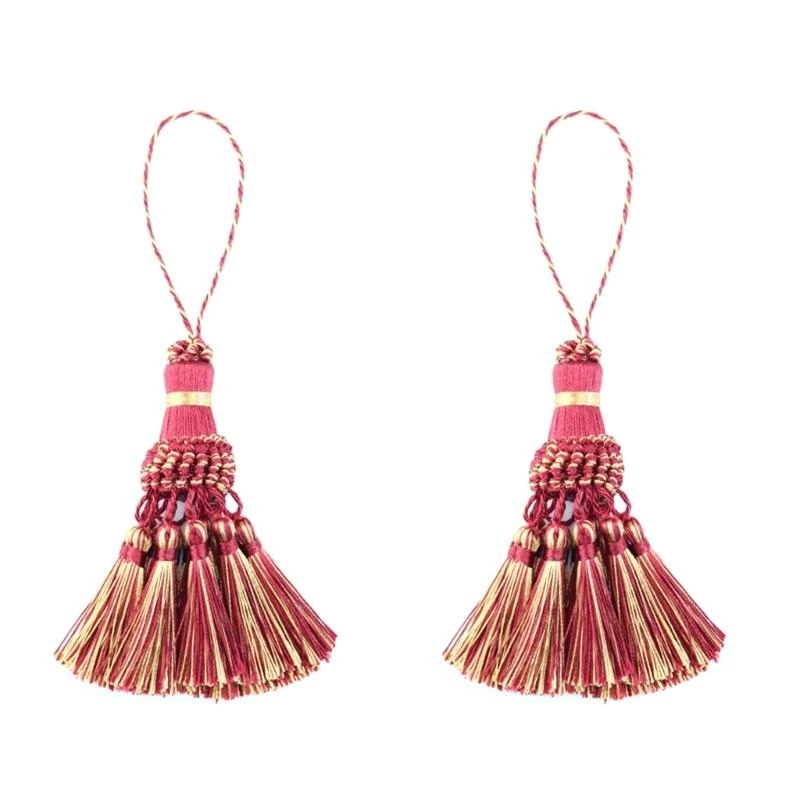 Colorful Ethnic Themed Curtain Decoration Handmade Crafts Tasseled Handwoven Polyester For Durability