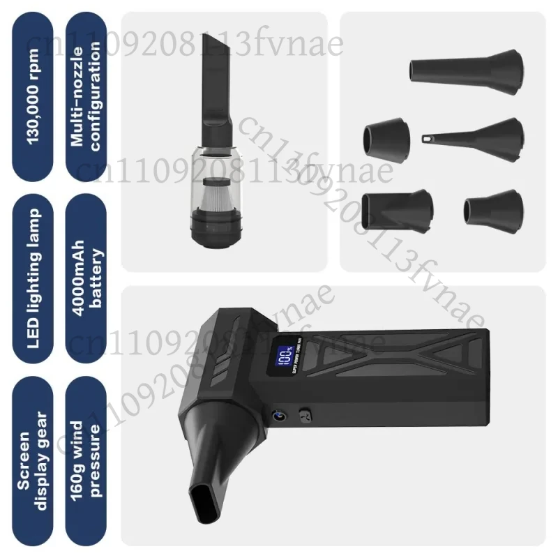 forZten Portable Air Violent Blower Mini Turbo Jet Fan Handheld Brushless Motor 130,000 RPM Wind Speed 52m/s industrial Duct Fan