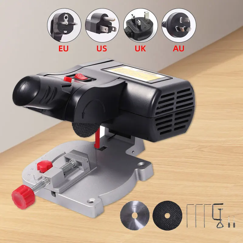 

Mini Bench Cut Off Miter Saw Desktop Machine,Miter Cut-off Chop Saw 45 Degrees Metal Wood Cutting Tool Home DIY Circular Table