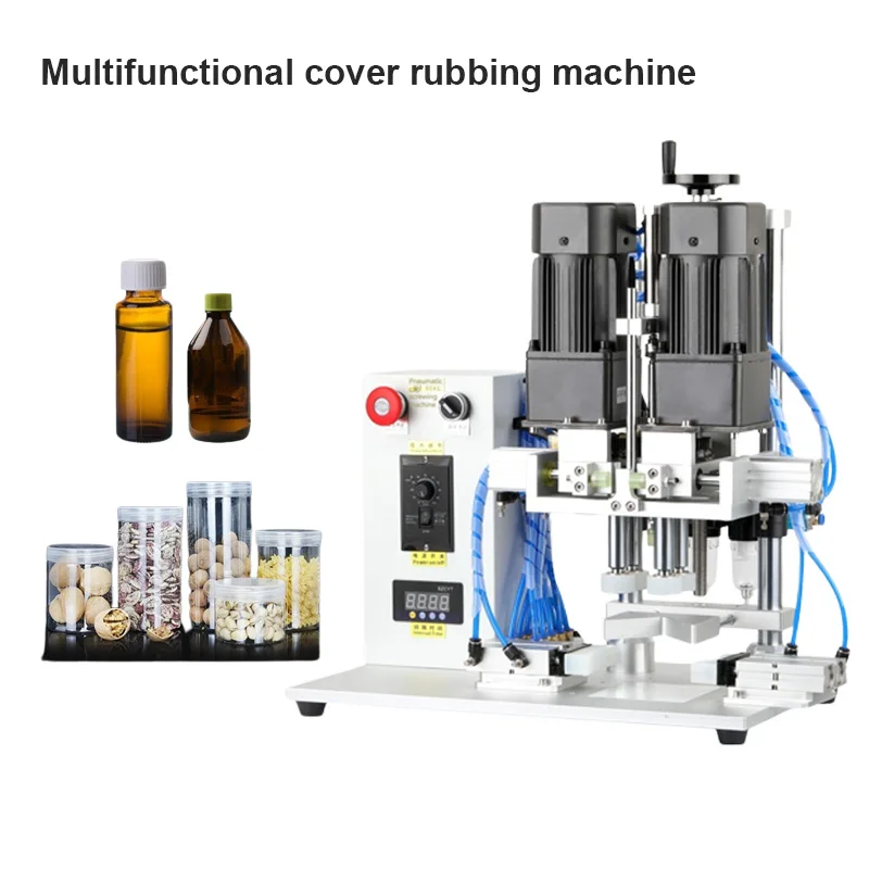 

Rotary Bottle Capping Machine Pneumatic Automatic Juice Liquid Spray Cap Twist Glass Dropper Tabletop Glass Plastic Bottle