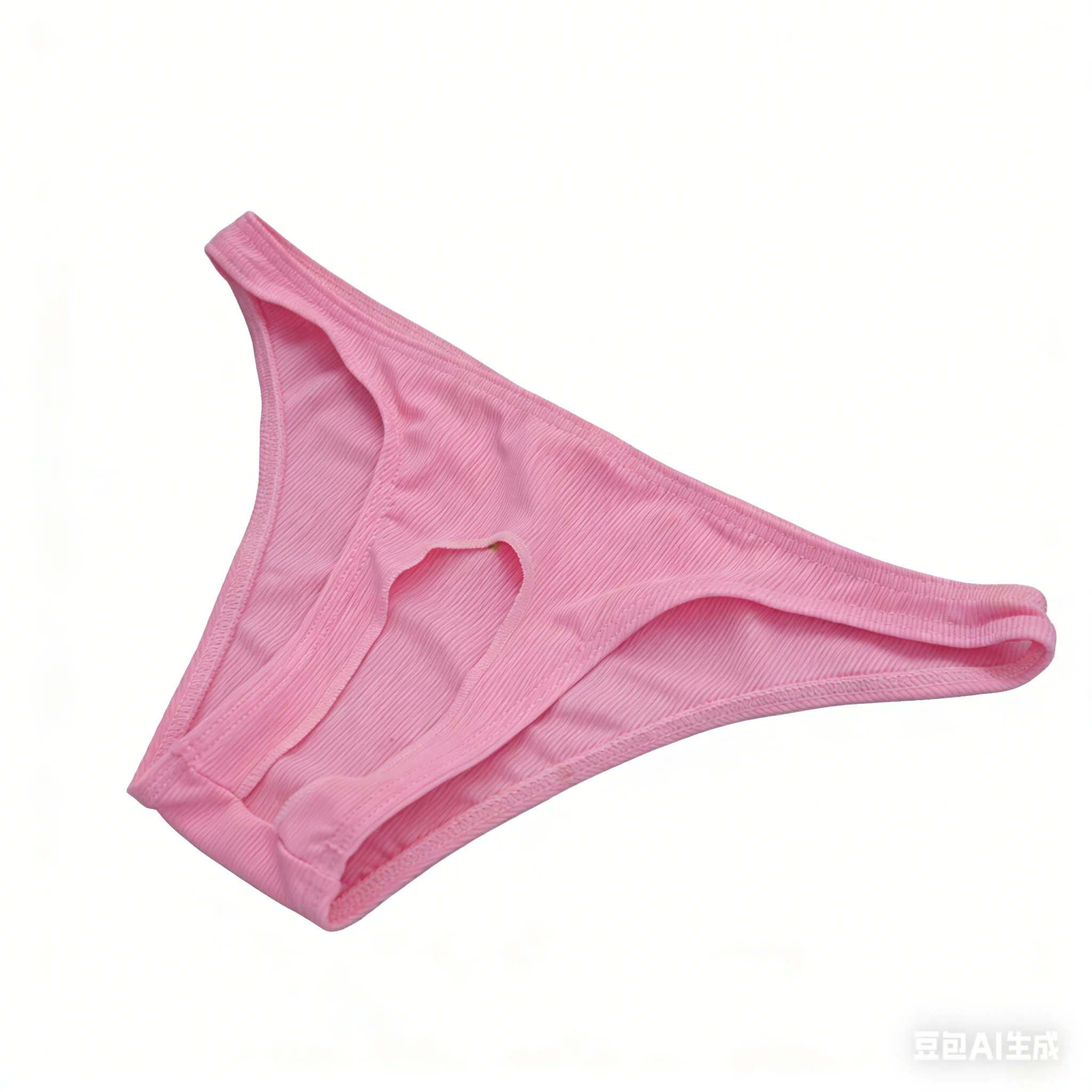 

Мужские трусы-брифы с ребристой текстурой и вырезом спереди, однотонные, быстросохнущие, с низкой посадкой, облегающие, для интимного использования