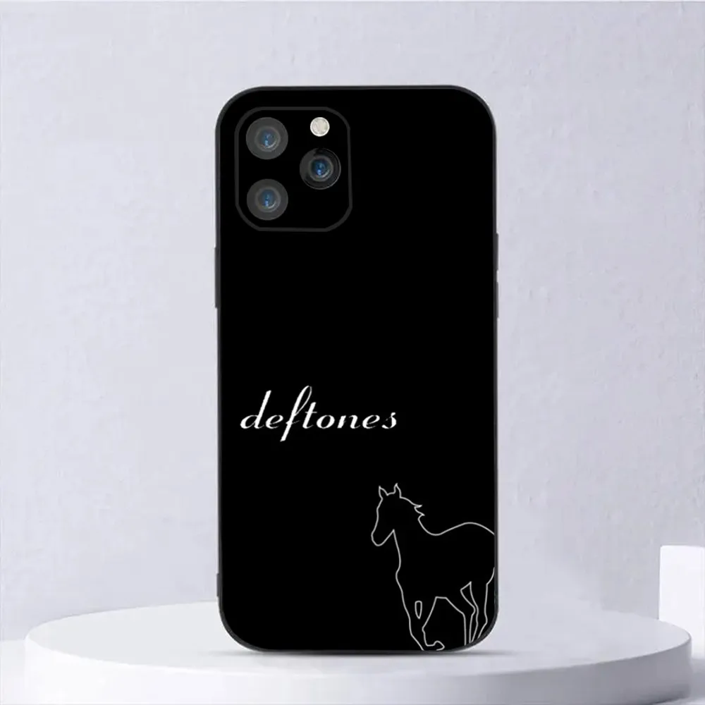 Rock Band D-Deftones Phone Case For iPhone 15,14,13,12,11,Plus,Pro Max,XS,X,XR,SE,Mini,8,7 Soft Silicone Black Cover