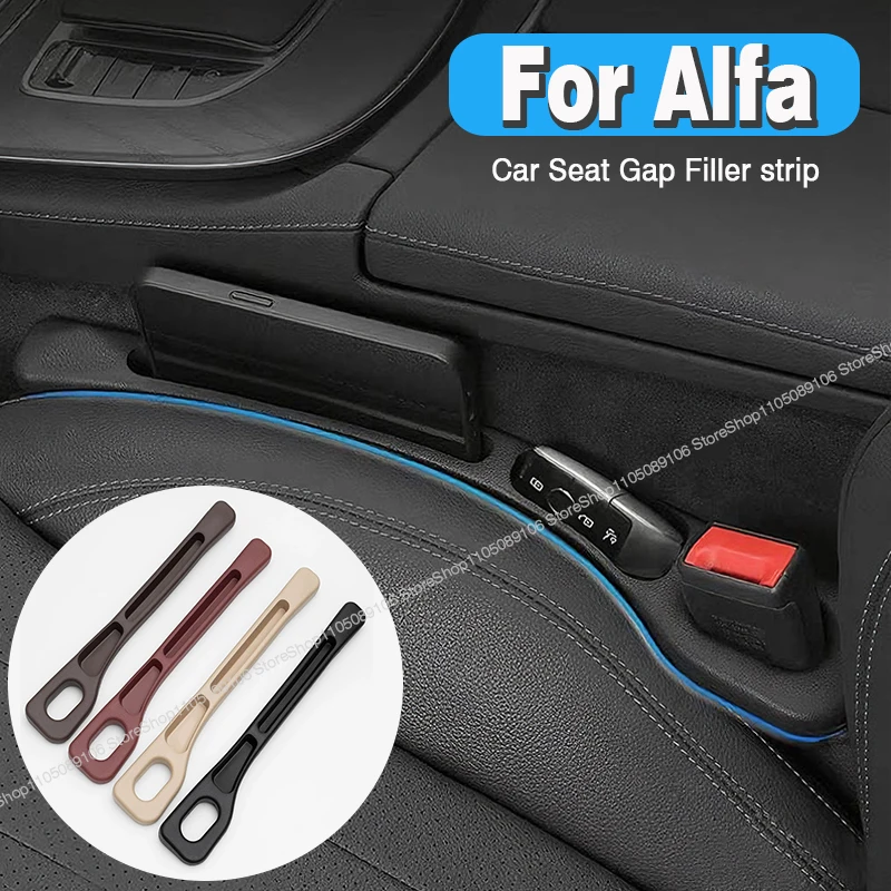 

For Alfa Car Seat Gap Plug Strip Side Seam Car Gap Filler Leak Proof Seat Gap Storage Organizer Interior Decoration