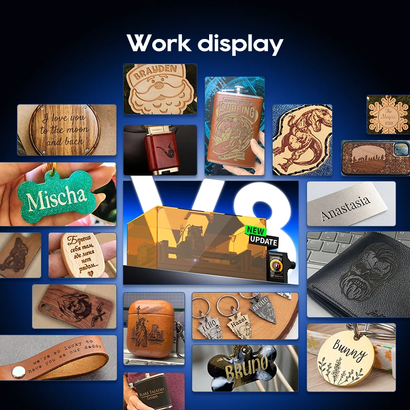 ماكينة ليزر Xwitzeal V8 لسلسلة iPhone Back Glass 8-17، ليزر 2-IN-1 للإصلاح والنقش، مع مجموعة مبيت قوالب حديدية et #5