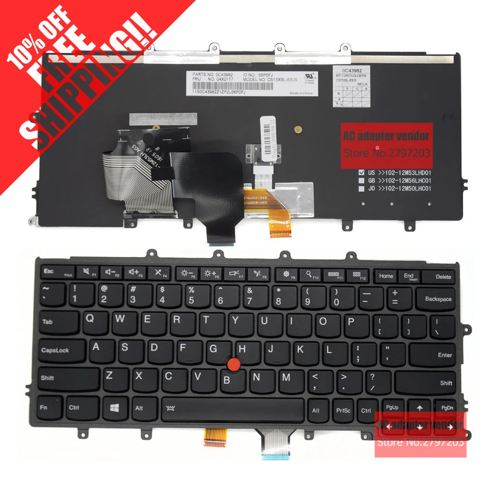 

NEW Replace FOR LENOVO Thinkpad X240 X240S X250 X260 X230S X270 laptop Built-in keyboard