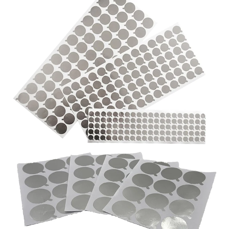 100Pcs/1000Pcs Aluminum Foil Sealing Stickers Cosmetic Bottle Sealing Tape Round Sealing Label Paster for Makeup Tube Sealer