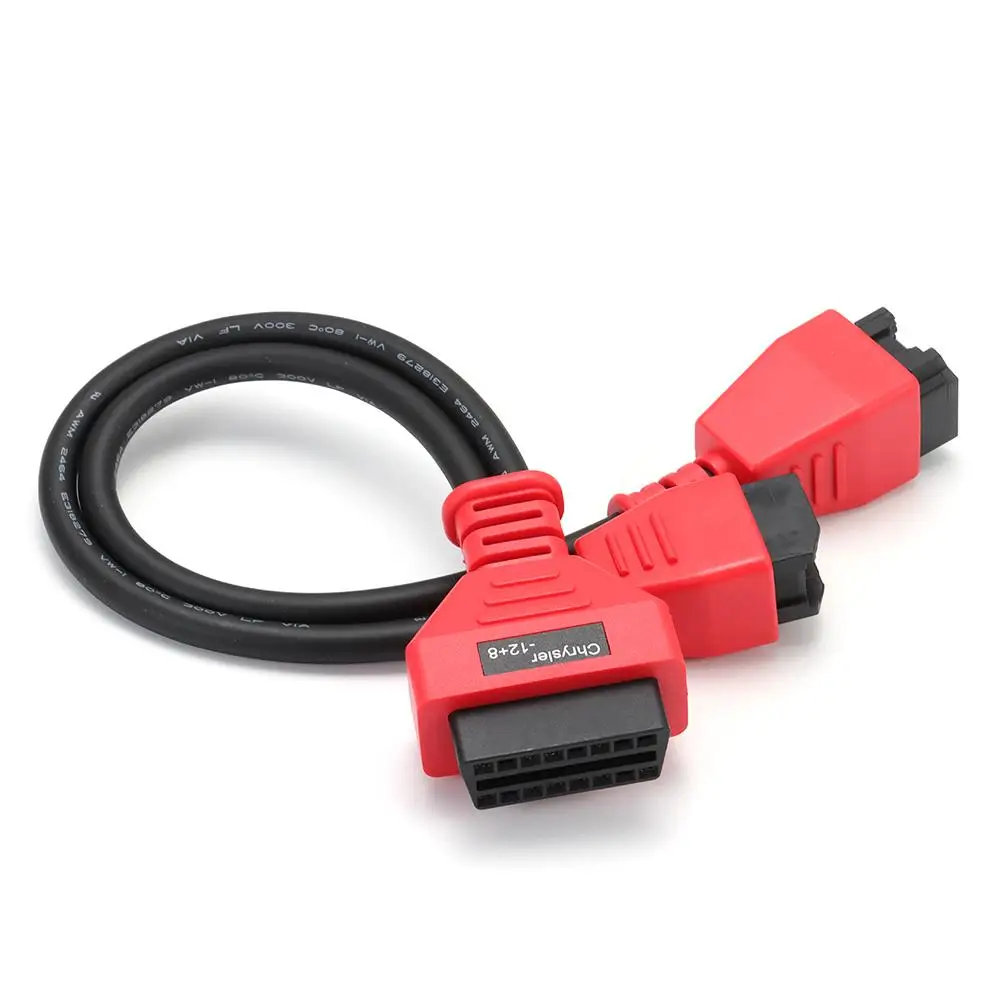 12+8 Cable Rubber OBD2 Cable Adapter Brass 12+8 Programming 12+8 Cable Adapter Obd Cable for Maxisys MS905 MS906